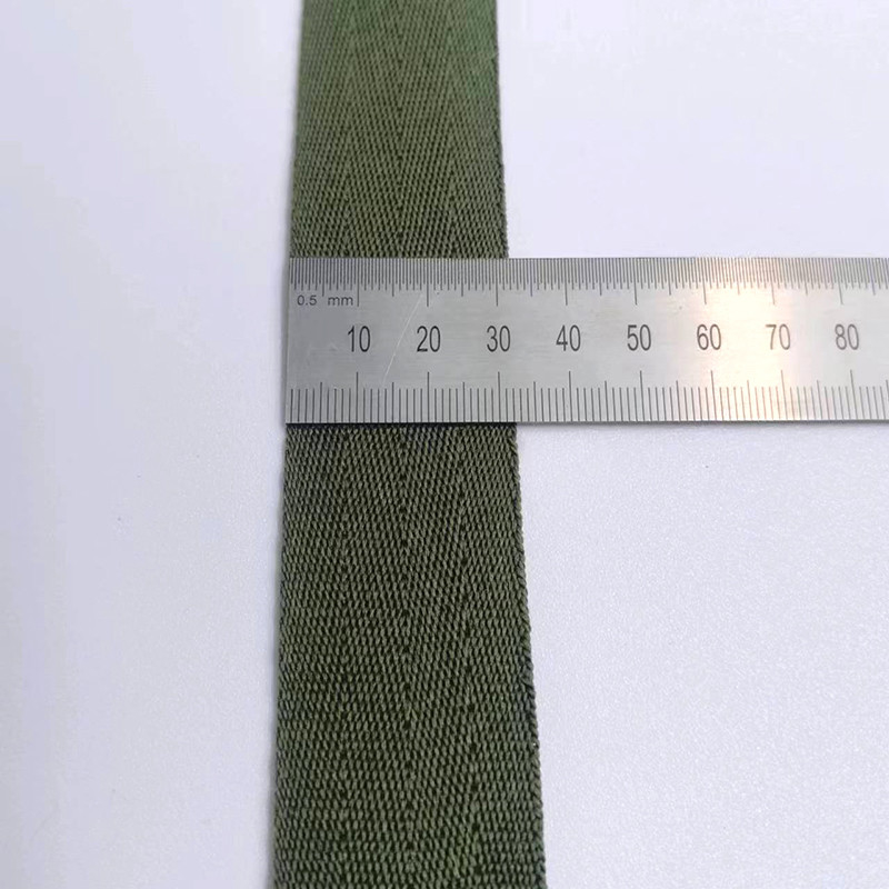 Tamanho Personalizavel Eco-friendly Pure Polyester Herringbone Webbing para resistência ao desgaste