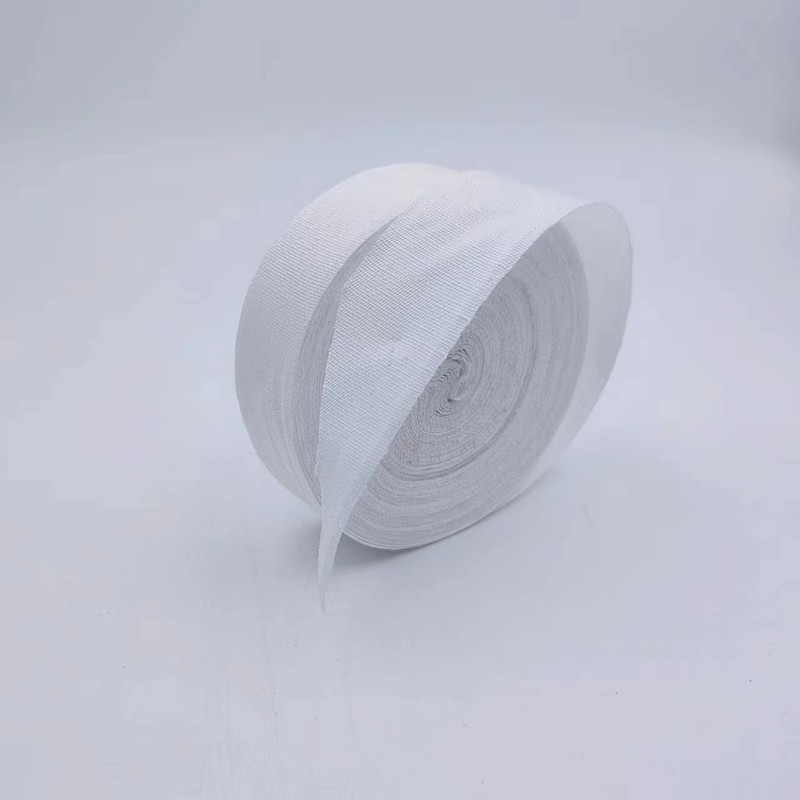 4cm Linho branco Tecido Decoração de casamento de Natal fitas artesanais e personalizáveis