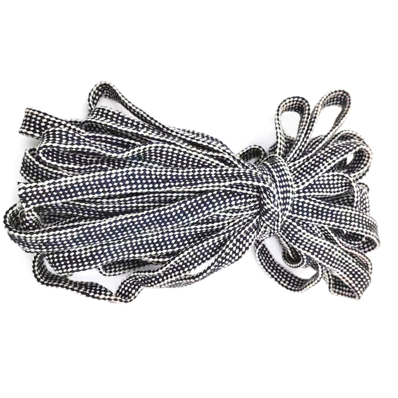 Fios de cânhamo 100% preto e branco cordas trançadas simples duráveis Flat cordas de cânhamo para calçado