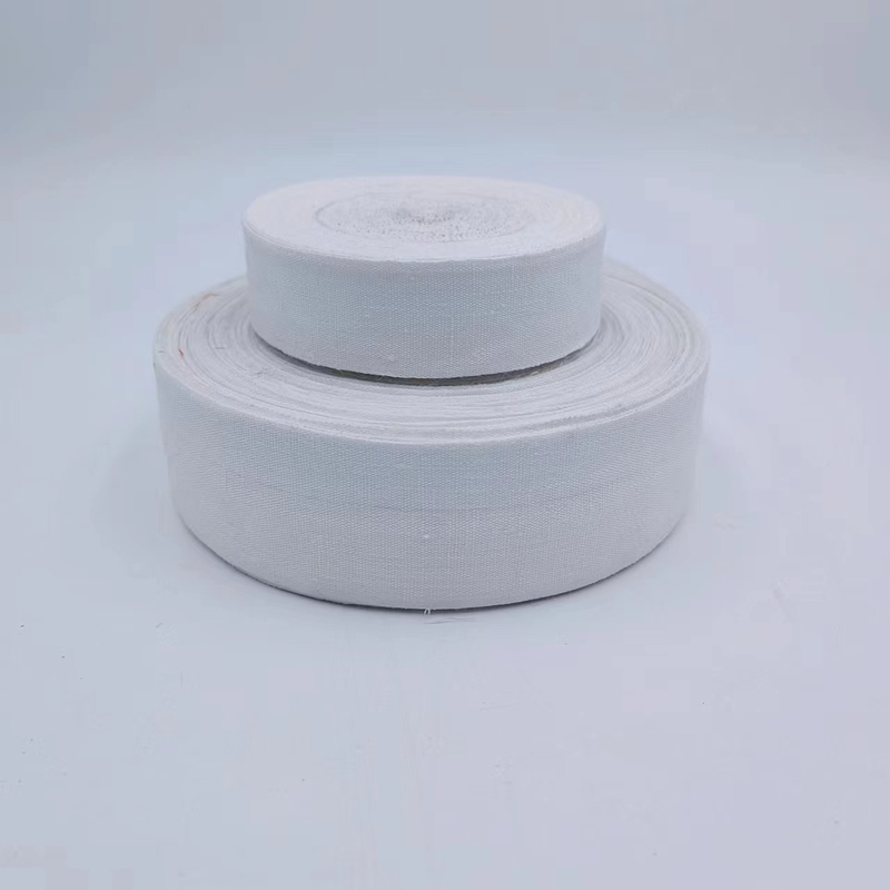 4cm Linho branco Tecido Decoração de casamento de Natal fitas artesanais e personalizáveis