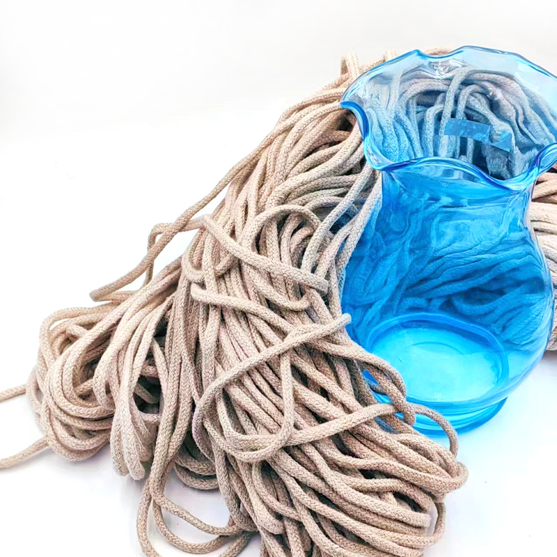 5 mm corda de cânhamo oco para acessórios de roupas DIY 100% corda de jute trançada de cânhamo