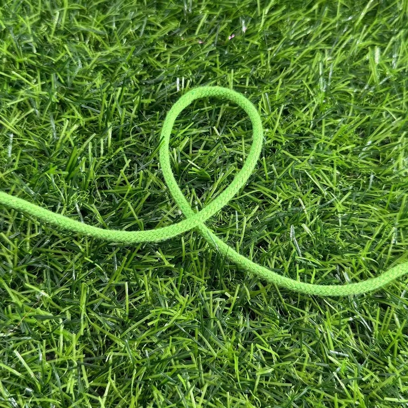 Diâmetro e comprimento personalizáveis de algodão de ligação de algodão tecido de corda para a cor verde