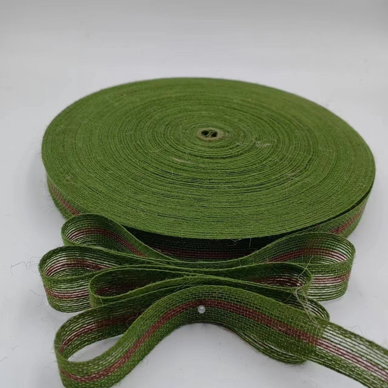 Fabricantes de Jute Direct Webbing para linha de pesca ecológica na cor verde Jump