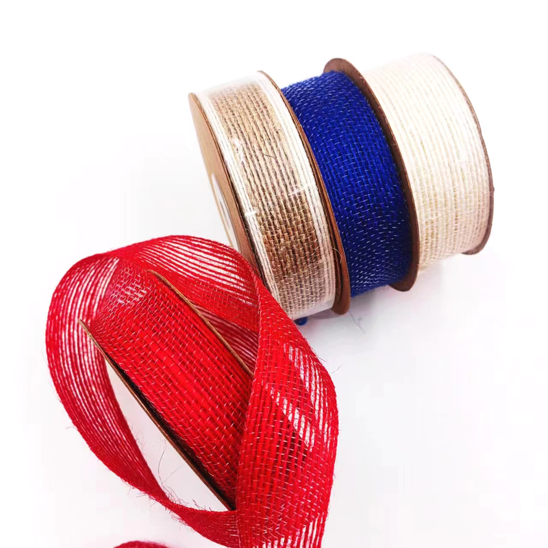 Jute Webbing Cake Gift Packing Ribbon Bow com 7 dias de pedido de amostra