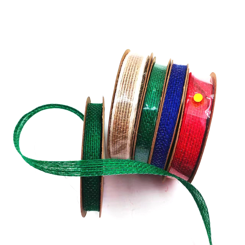 Jute Webbing Cake Gift Packing Ribbon Bow com 7 dias de pedido de amostra