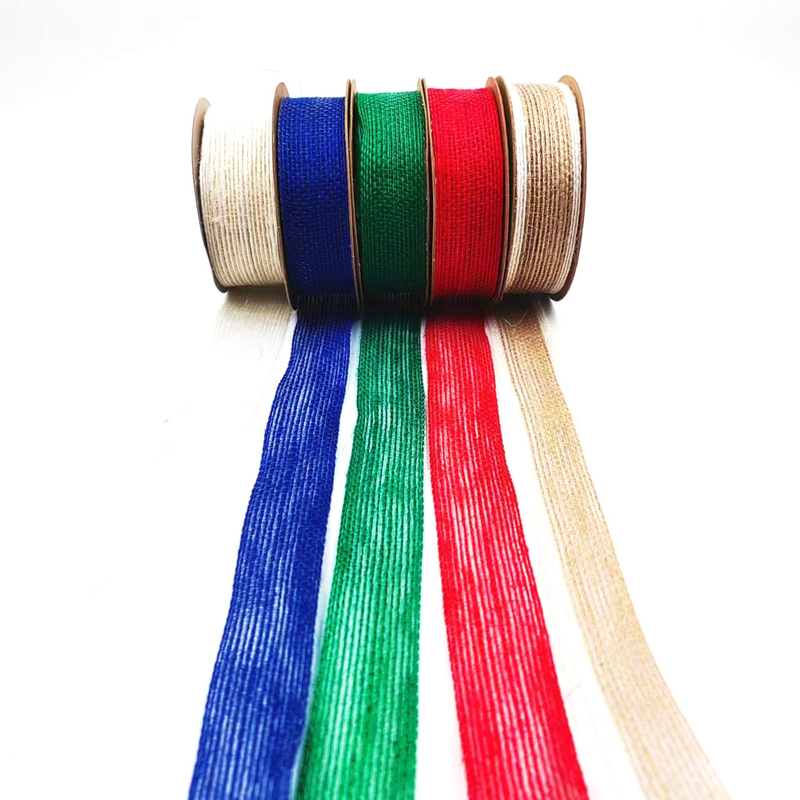 Jute Webbing Cake Gift Packing Ribbon Bow com 7 dias de pedido de amostra