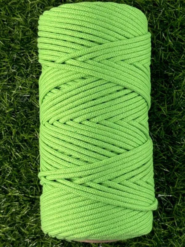 Cords Direct 30 anos de experiência Cordão verde de algodão trançado para roupas e acessórios