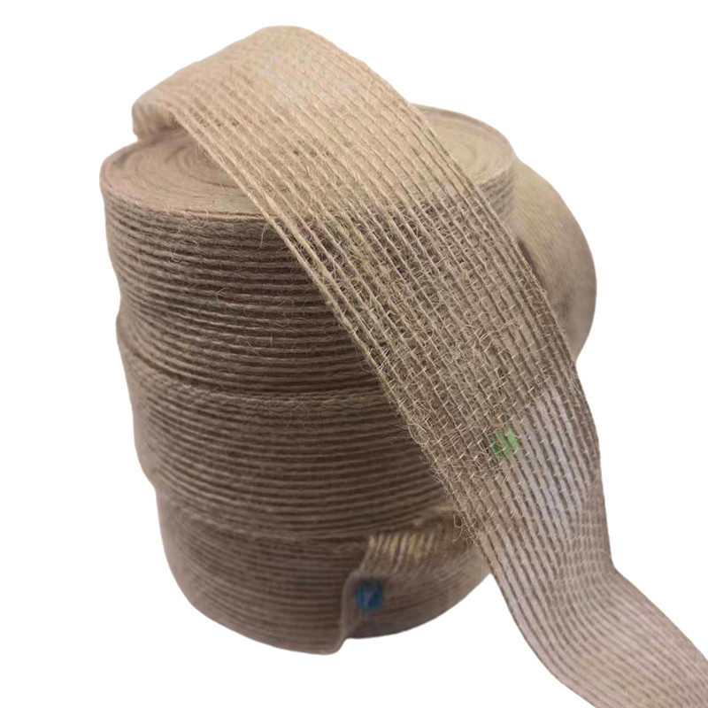 3cm de tecido de juta natural fita de casamento decoração de presente fita trançada linha de pesca