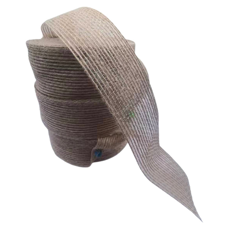 3cm de tecido de juta natural fita de casamento decoração de presente fita trançada linha de pesca