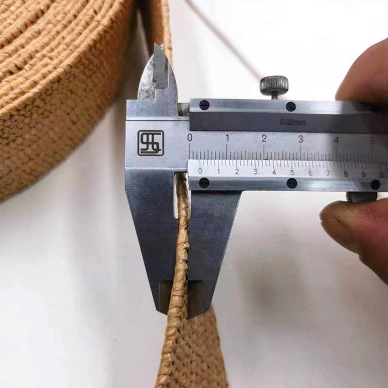 65% de palha 35 % de latim trançado de palha elástica de fita elástica de cinto elástico para sapatos