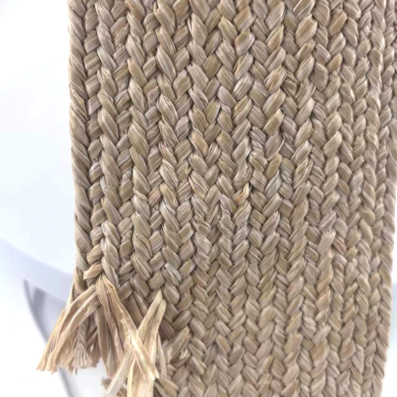 Outro cinturão especial de seda de grama de cor bege, rolos 50*50*8cm, de malha larga, simples e personalizada