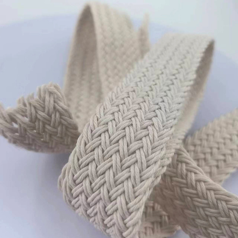 Cinturão de Cordão de Cera Sustentável Bolsa de Rolo de Vestuário Tecido Cinturão de Vestuário para Personalização de Bolsa