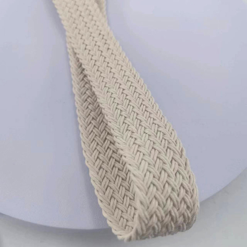Cinturão de Cordão de Cera Sustentável Bolsa de Rolo de Vestuário Tecido Cinturão de Vestuário para Personalização de Bolsa