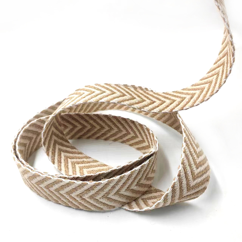 4cm Cinturão tecido Herringbone Cereais de jute para acessórios de chapéu de verão estilo vintage