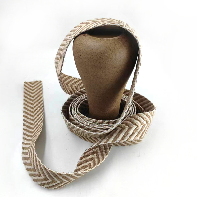 4cm Cinturão tecido Herringbone Cereais de jute para acessórios de chapéu de verão estilo vintage