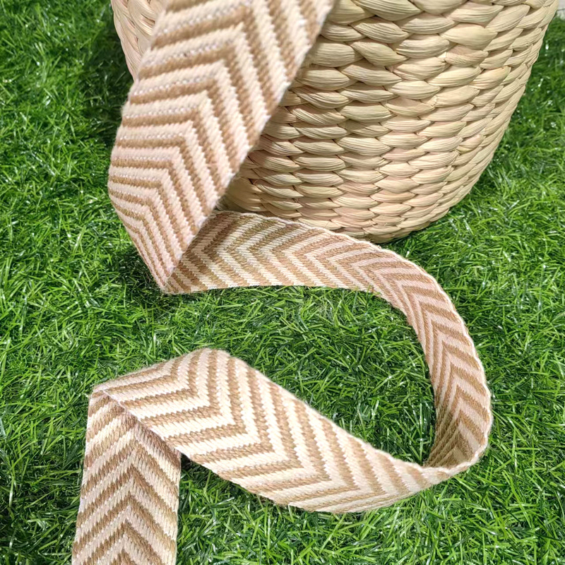 4cm Cinturão tecido Herringbone Cereais de jute para acessórios de chapéu de verão estilo vintage