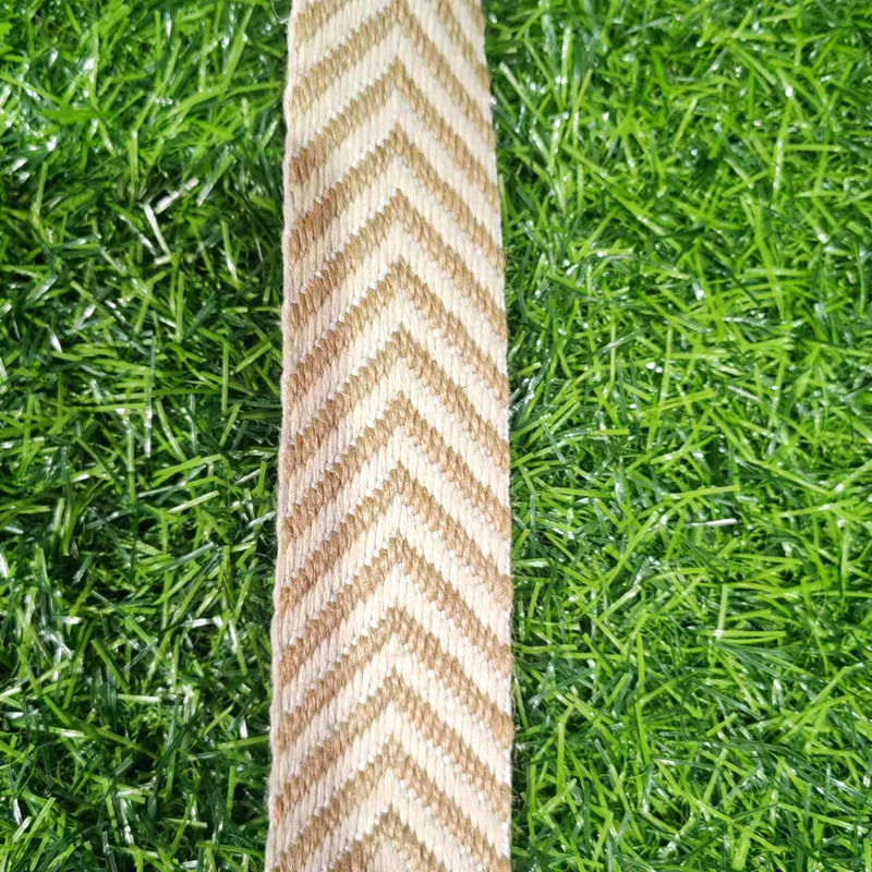 4cm Cinturão tecido Herringbone Cereais de jute para acessórios de chapéu de verão estilo vintage