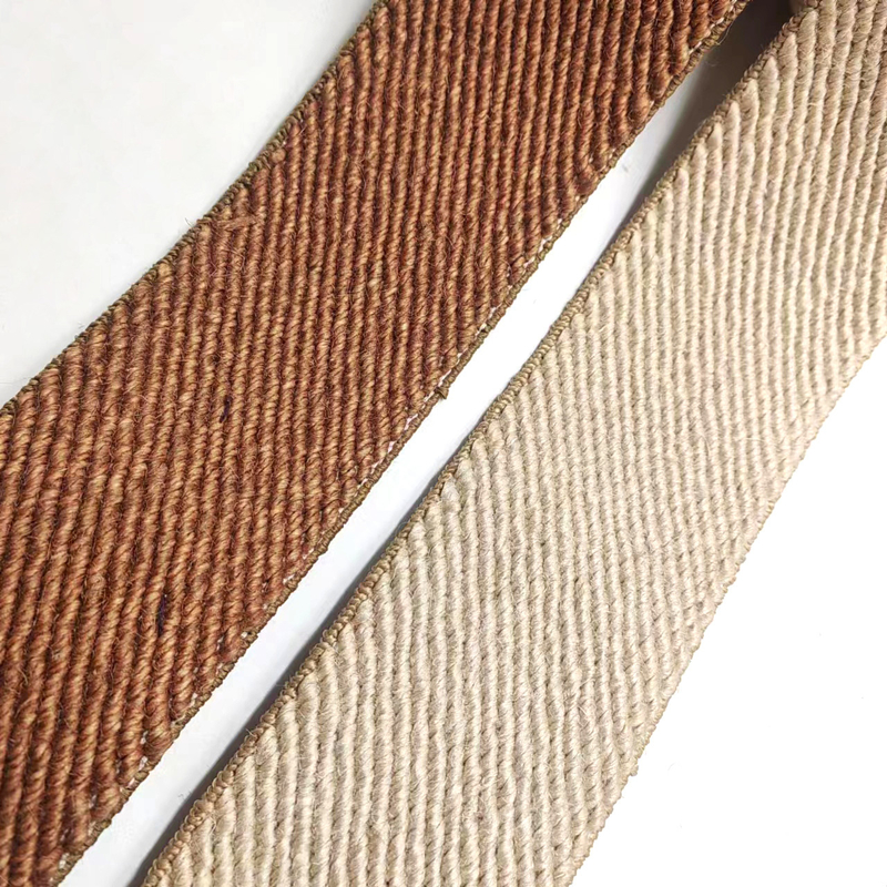50% de Juto 40% de Látex 10% de Poliéster Twill Elastic Webbing para material sustentável de calçado