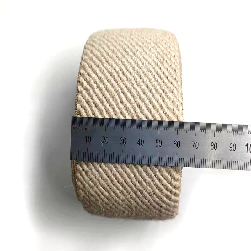 50% de Juto 40% de Látex 10% de Poliéster Twill Elastic Webbing para material sustentável de calçado