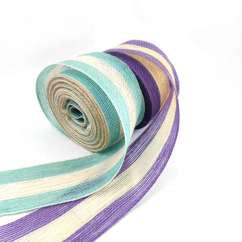 Faixa decorativa com listras sustentáveis, de 5 cm e meio de comprimento, para sacos