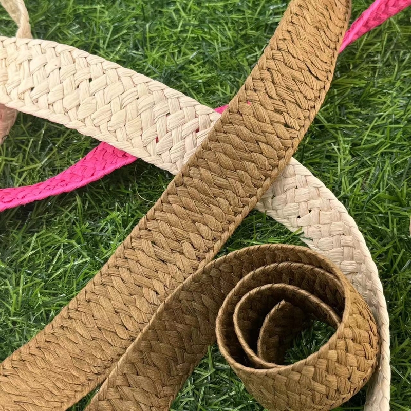 Decoração de presentes de fita de papel colorida sustentável e acessível para têxteis domésticos