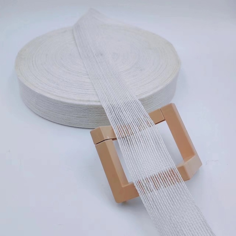 3.8cm Pure White Jute Woven Ribbon Perfeito para seus projetos e necessidades de decoração B2B