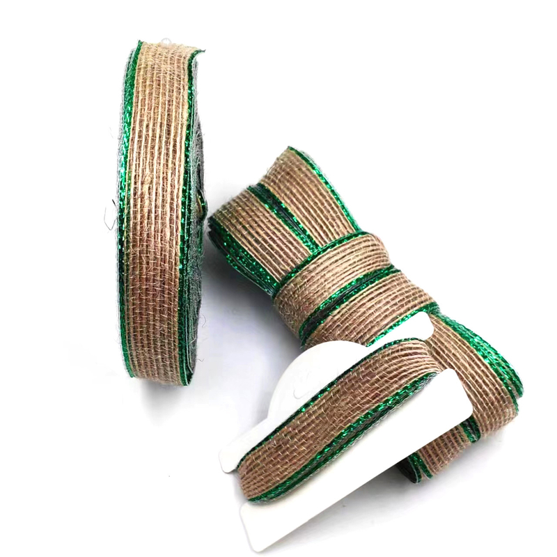 Peixe colorido Rolos de cânhamo triturados para sapatos 80% Jute 20% Poliéster DIY Arco decorativo