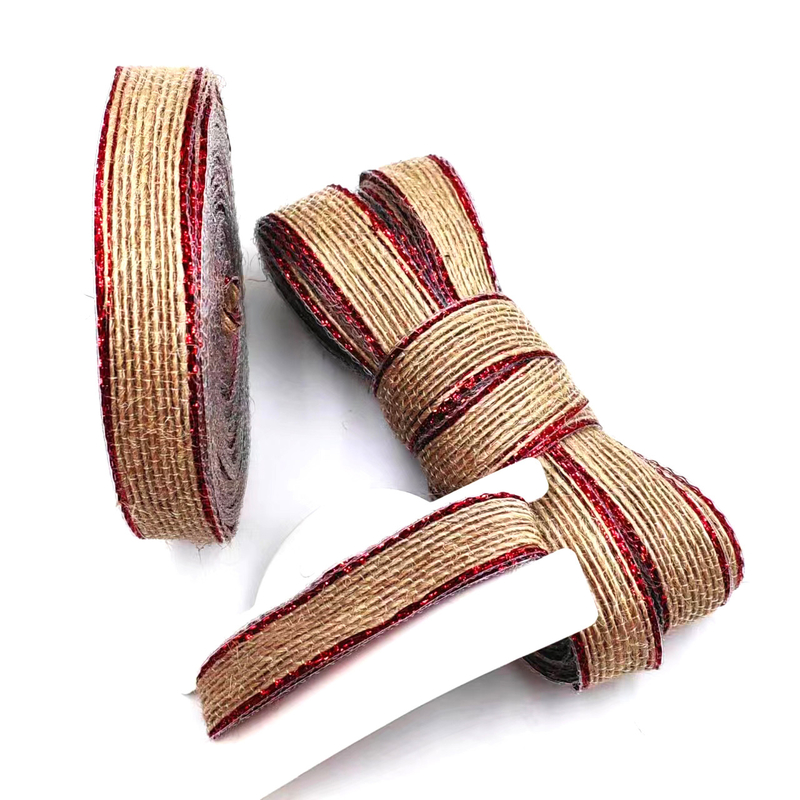 Peixe colorido Rolos de cânhamo triturados para sapatos 80% Jute 20% Poliéster DIY Arco decorativo