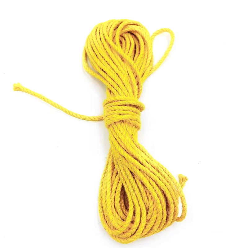 Fios de jute de cor torcida de 2,5 mm para costura de roupas e acessórios de vestuário