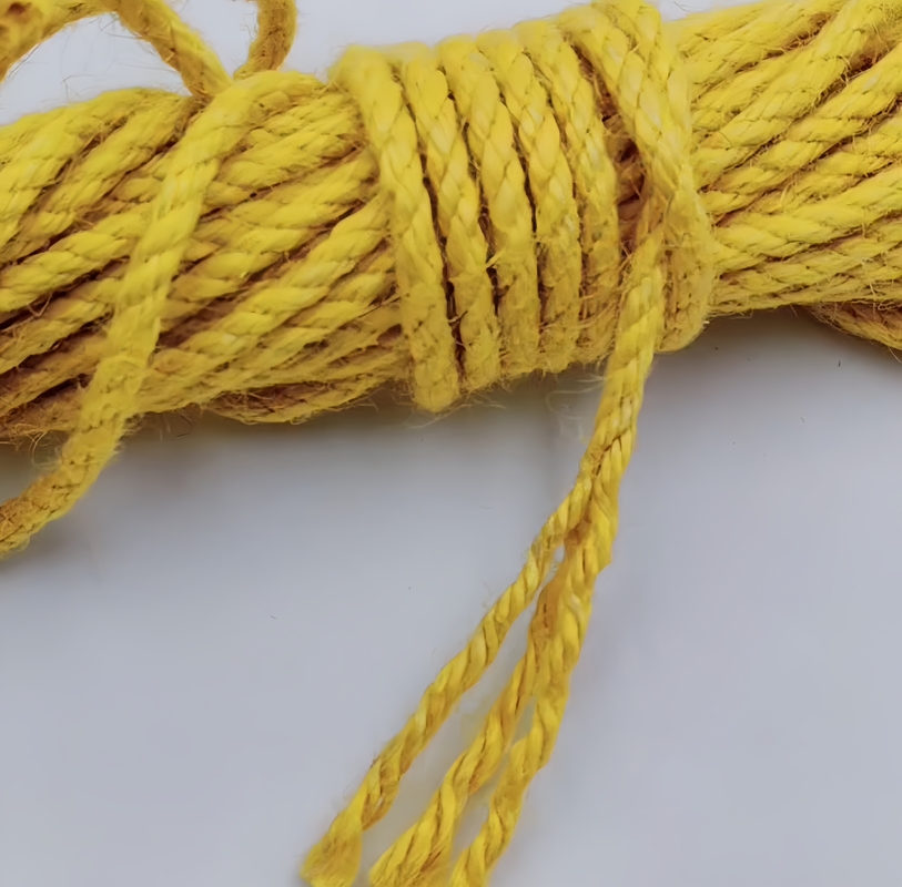 Fios de jute de cor torcida de 2,5 mm para costura de roupas e acessórios de vestuário