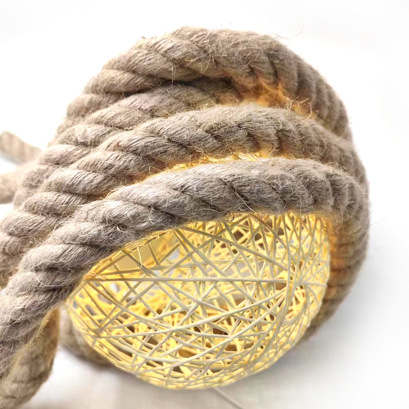 20mm Corda de Jute Trenzada Corda Torcida Corda de cânhamo para artesanato Paisagem decorativa feita à mão