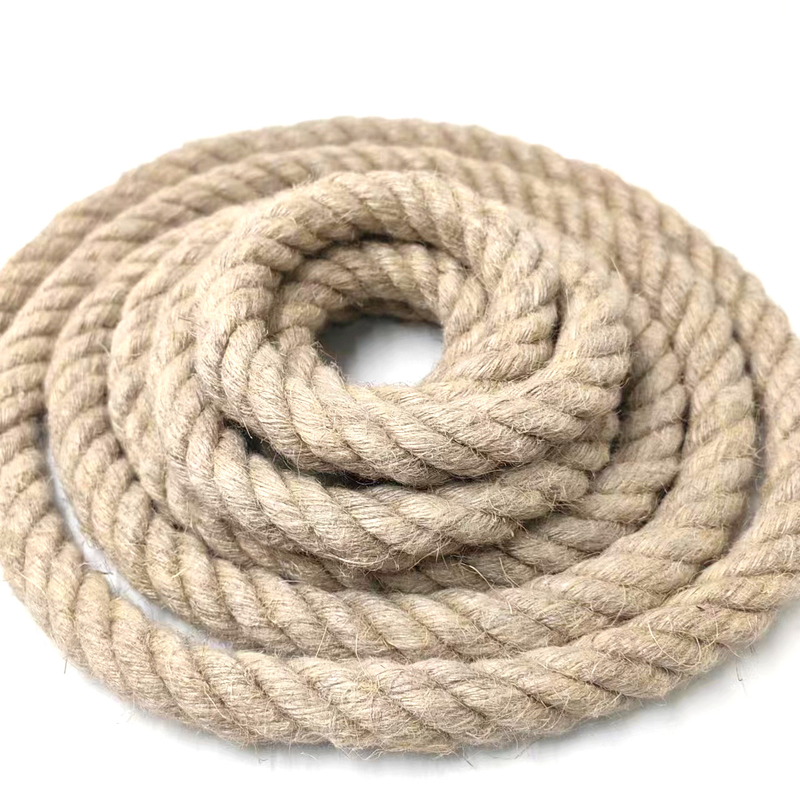 20mm Corda de Jute Trenzada Corda Torcida Corda de cânhamo para artesanato Paisagem decorativa feita à mão