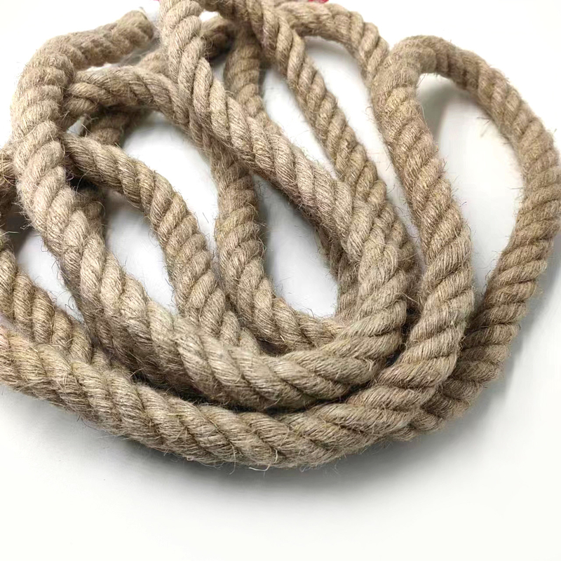 20mm Corda de Jute Trenzada Corda Torcida Corda de cânhamo para artesanato Paisagem decorativa feita à mão