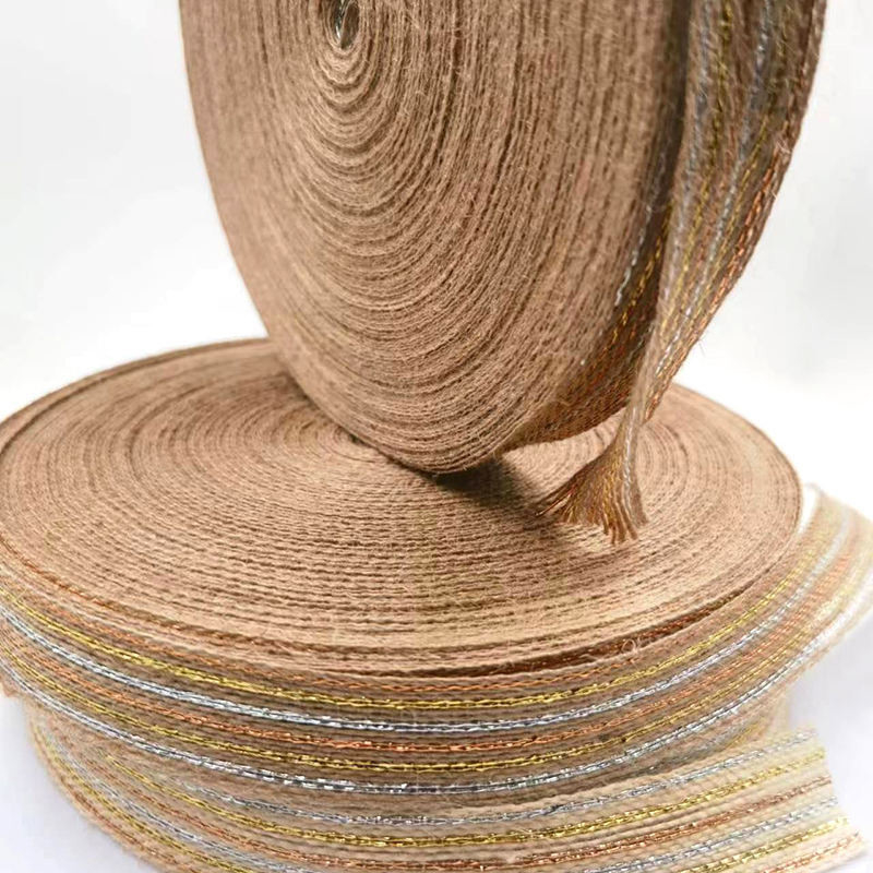 Rolo de fita de fibra de poliéster de 50% de iute 15% personalizado para as necessidades de fibra de linha de pesca