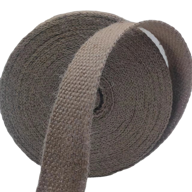 100% Jute Webbing 2024 Style Marrom 2mm Webbing espessado para sacos jeans de vestuário