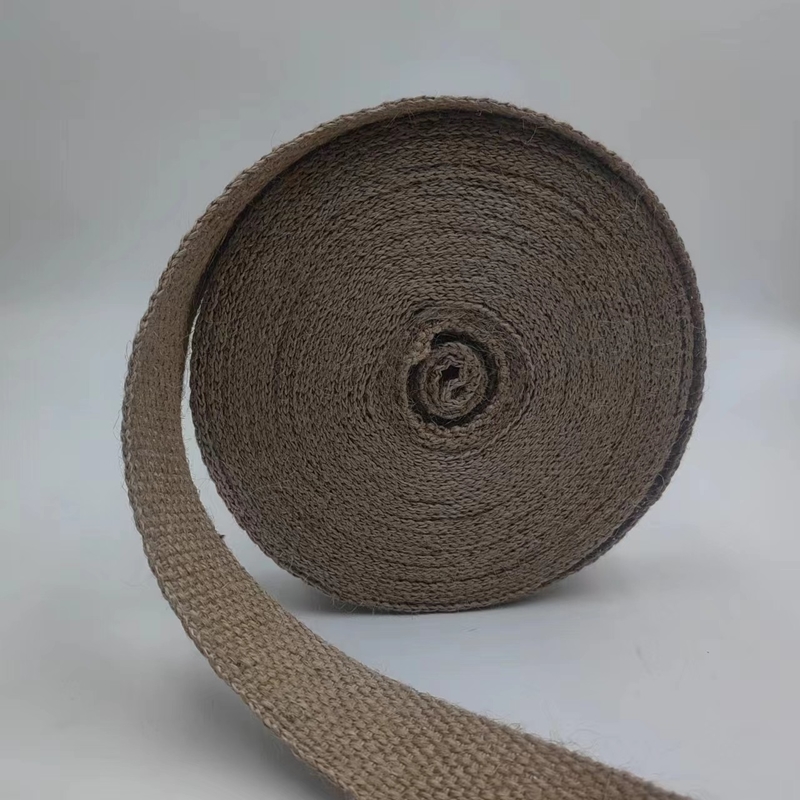 100% Jute Webbing 2024 Style Marrom 2mm Webbing espessado para sacos jeans de vestuário