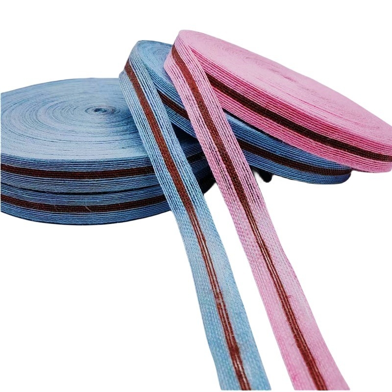Tela de fita de juta de tamanho personalizado de 3 cm para embalagens de presentes coloridas sustentáveis