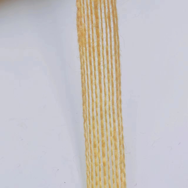 2024 Linha de pesca amarelo puro fita de cânhamo Jute Webbing para cores personalizadas vestuário