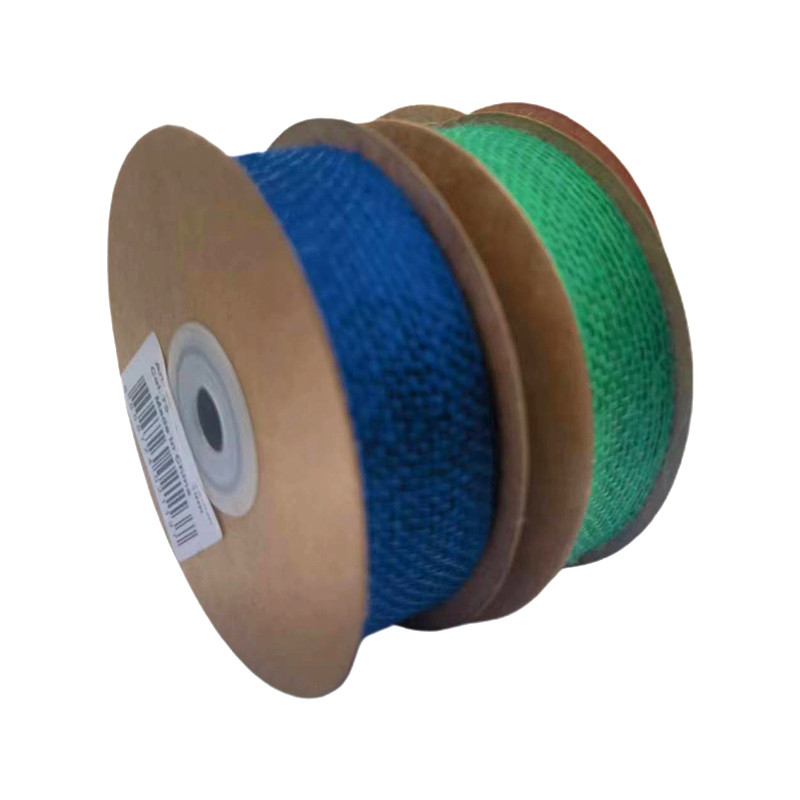 1 mm Espessura Red Green Blue Belt Roller Nylon Jute Ribbon Webbing para cinturão de bolsa