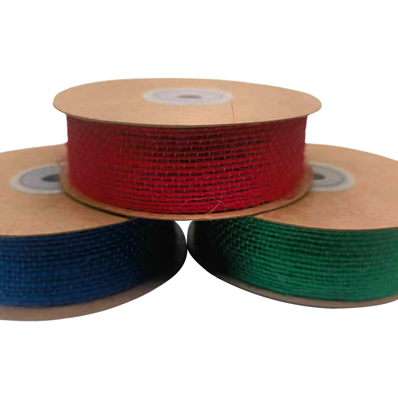 1 mm Espessura Red Green Blue Belt Roller Nylon Jute Ribbon Webbing para cinturão de bolsa