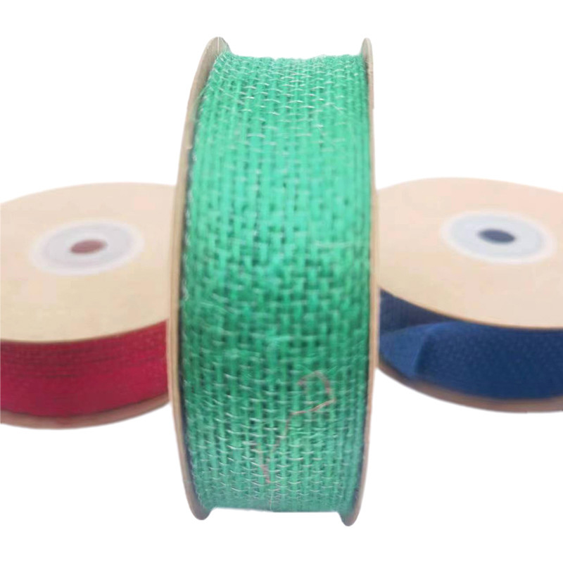 1 mm Espessura Red Green Blue Belt Roller Nylon Jute Ribbon Webbing para cinturão de bolsa
