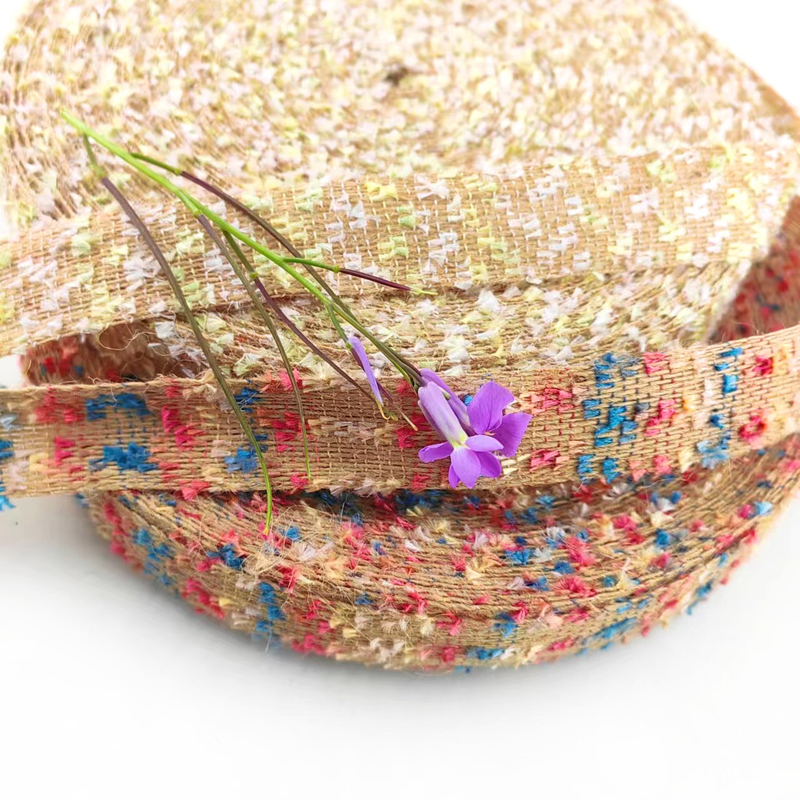 Cinturão de seda de madeira tecida de 3 cm sustentável escolha ecológica para decoração de presentes de Natal
