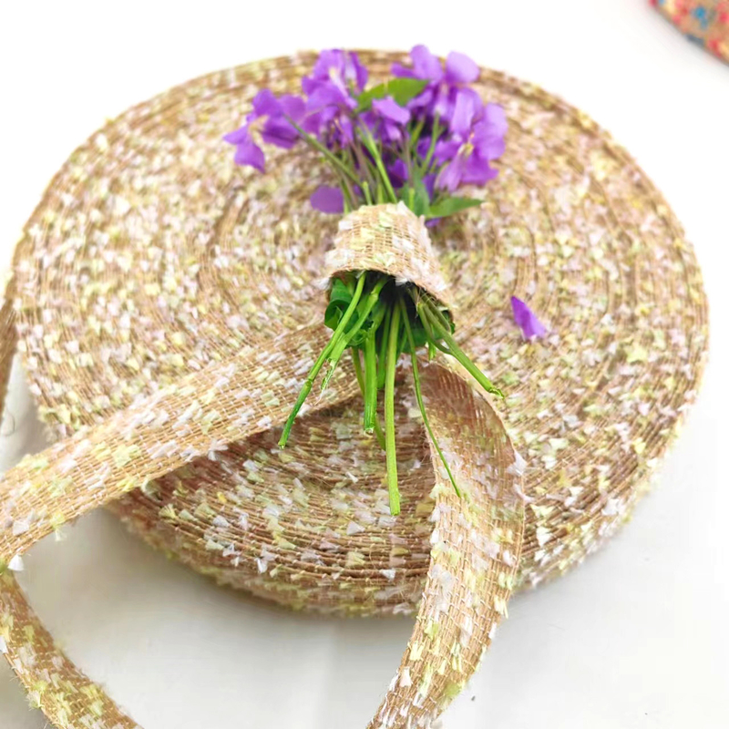 Cinturão de seda de madeira tecida de 3 cm sustentável escolha ecológica para decoração de presentes de Natal
