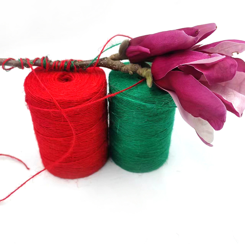 1 mm de Jute Twine Roll durável de corda de Jute para cartão de embalagem de presente