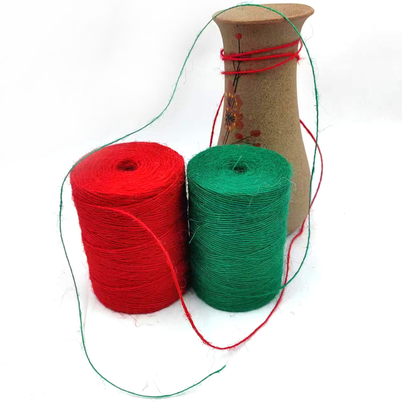 1 mm de Jute Twine Roll durável de corda de Jute para cartão de embalagem de presente