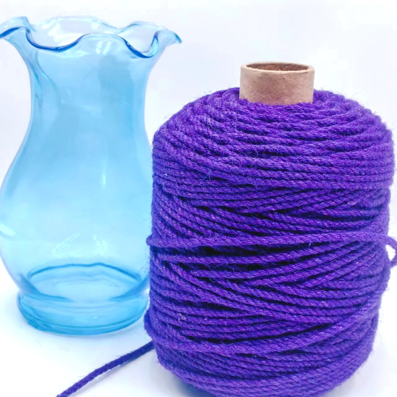 4.5mm Roda de corda de Jute de artesanato rola de corda de cânhamo de jute torcida para embrulho de presentes