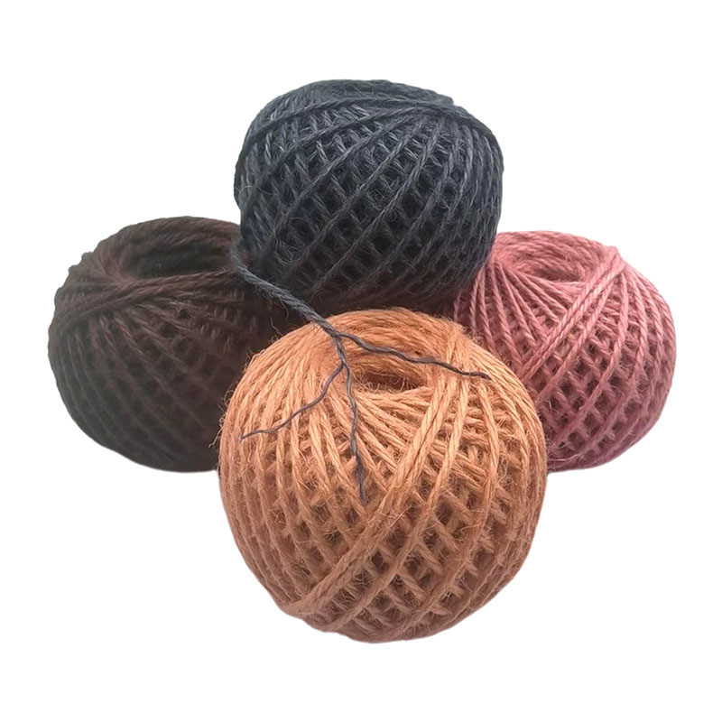 Fios de Jute de cor Bola de cordas trançadas Classic Combed Mercerized Silk Jute cordas para sapatos