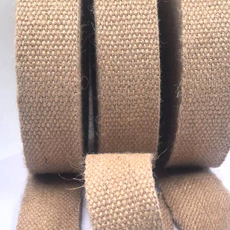 4 Cm Tamanho personalizado 1,5 mm espessura Jute puro Teia para fabricação de vestuário