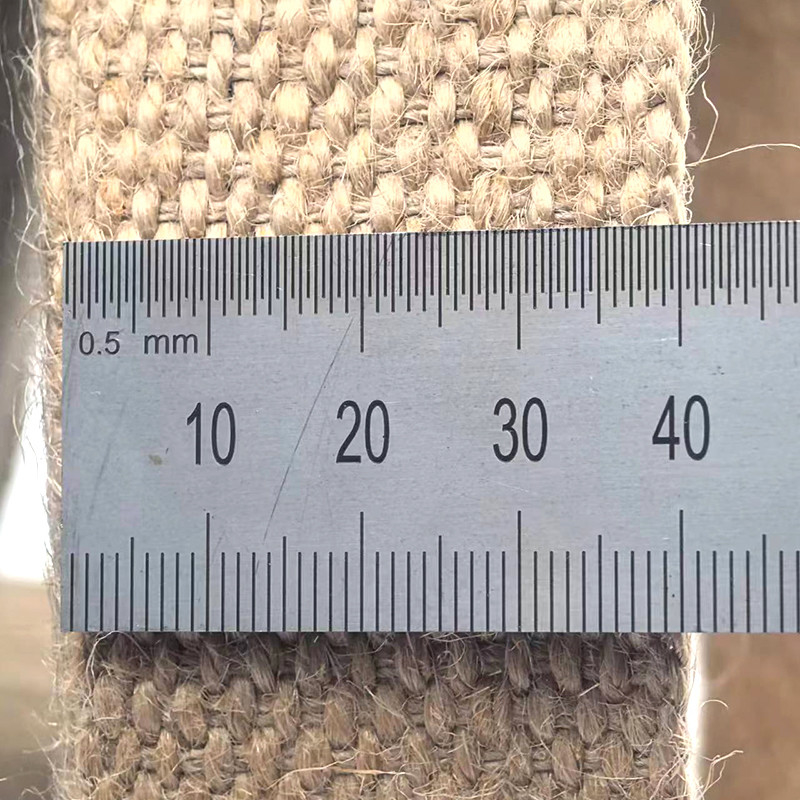 4 Cm Tamanho personalizado 1,5 mm espessura Jute puro Teia para fabricação de vestuário