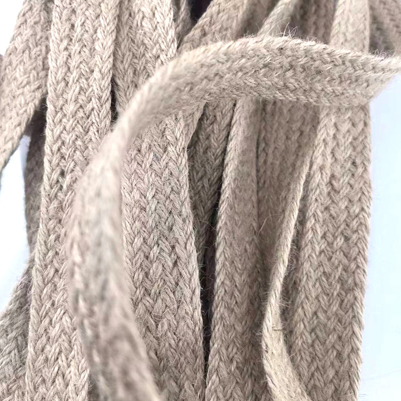 Tamanho personalizado 17 Cinturão de Jute Trenzado Biodegradável Eco Natural 2,5cm Cinturão Webbing em Cores